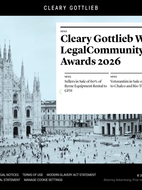 Layout: Cleary Gottlieb