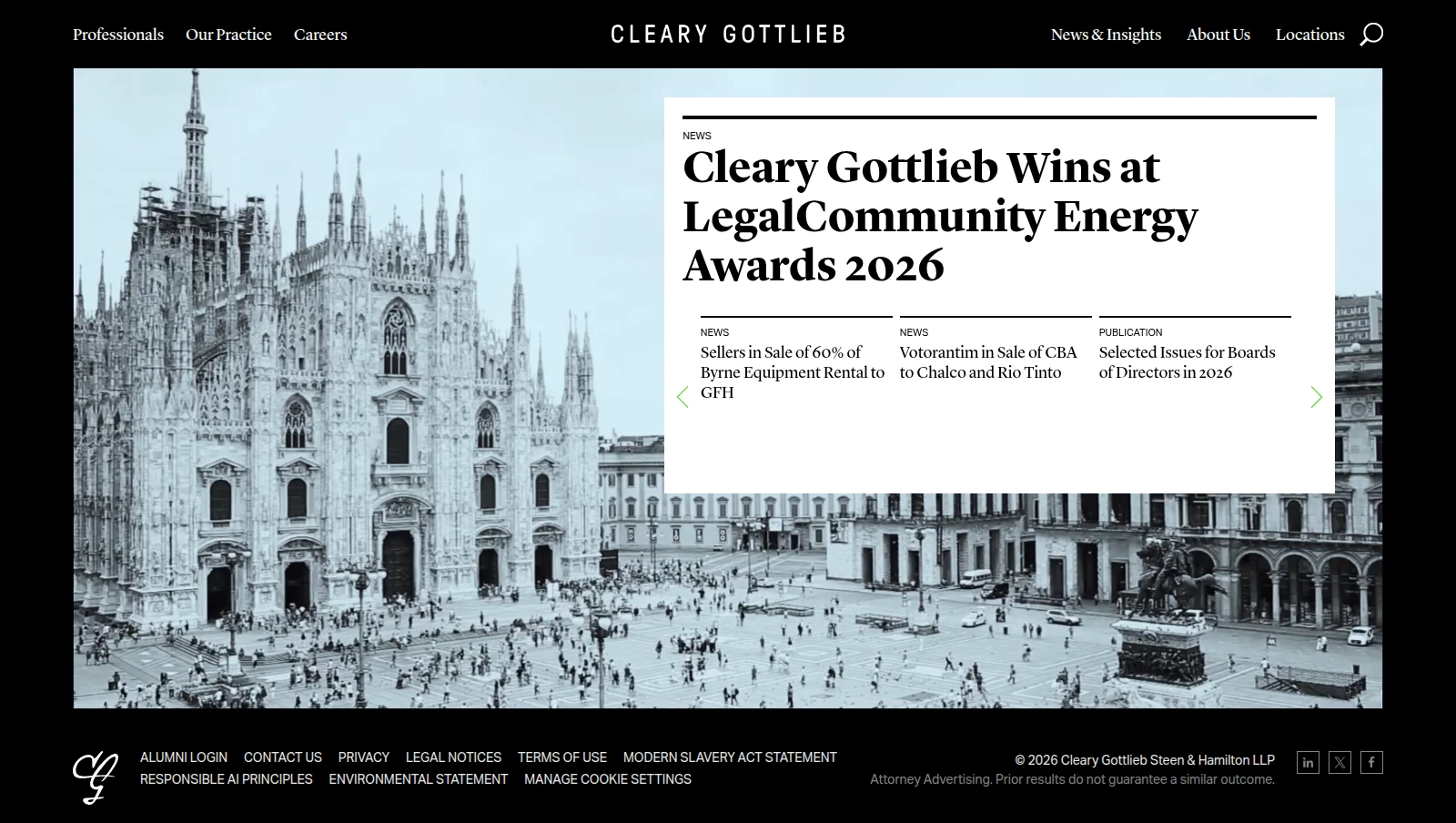 Cover of Cleary Gottlieb