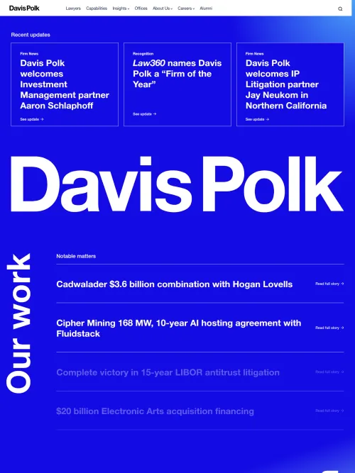 Layout: Davis Polk