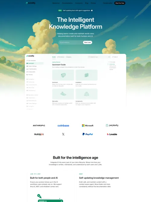 Layout: Mintlify